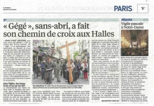 "Gégé" le sans-abri des Halles - Le parisien
